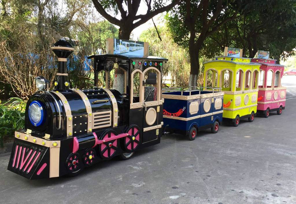 张家口景区广商场无轨观光小火车电动儿童游乐设备小火车可坐人户外玩具